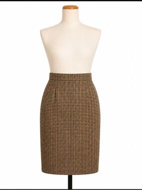 Aquascutum London Classic Heritage Check Wool  Pencil Skirt